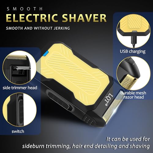 Cordless Hair Clippers for Men Electric Beard and Mustache Trimmer & Foil Shaver Professional Rechargeable Hair Trimmer Gifts for Men Birthday Christmas Valentine¡¯s Day Gifts