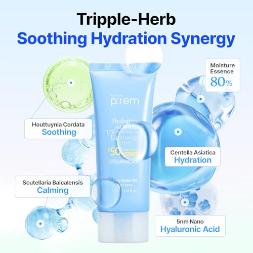 Hyal Water-Fit Face & Body Sunscreen SPF 50+ PA++++ - Hydrating, Cooling, Lightweight 3.38 fl oz