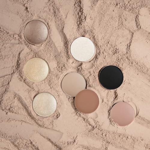 GA-DE Velveteen Metallic Eyeshadow Mono 126 Diamonds - Pearl Infused, Shimmer, Silky-Soft, Densely Pigmented, Seamless Blend - 0.105 oz