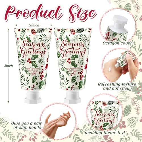 50 Pcs Christmas Hand Cream Gifts Bulk Leaves 1 oz Holiday Party Favors