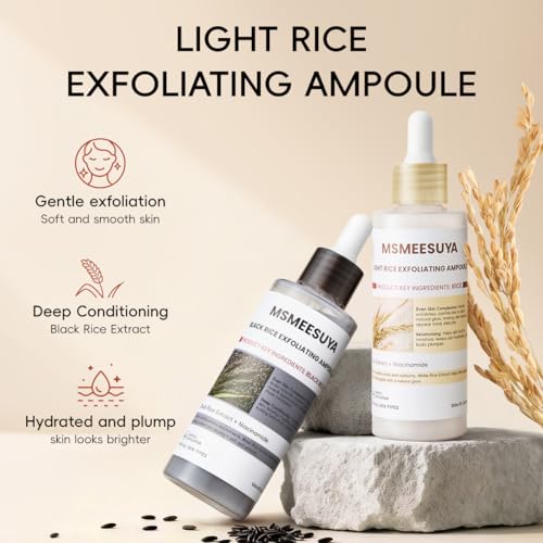 Rice Peeling Gel Dual Pack - Facial Exfoliator for Smooth, Radiant Skin