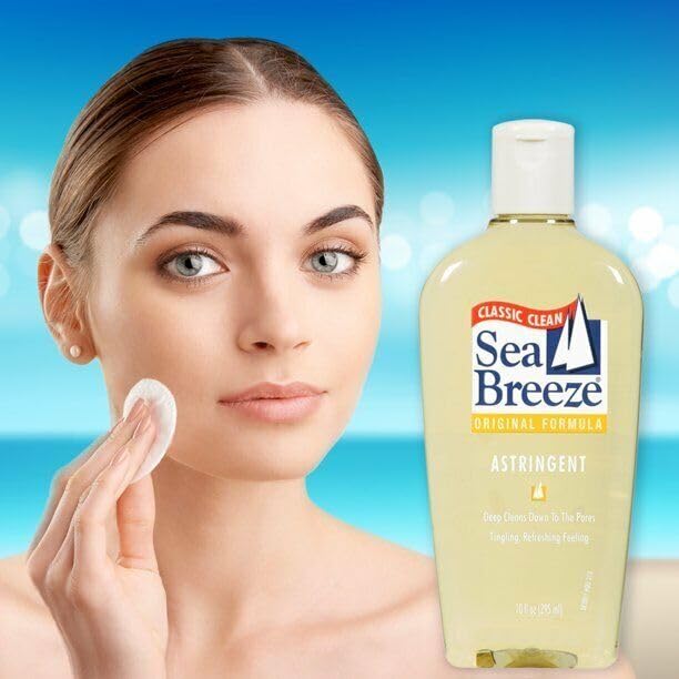 Sea Breeze Original Deep Cleaning Astringent 10oz Pack of 3 for Clearer Skin