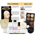 Halloween Bald Caps Costume Kit for Woman & Men - Realistic Latex Bald Cap with Adhesive Glue & Remover - Complete Makeup Set for Halloween, Zombie, Cosplay, Costume, SFX, Dress-Up Party