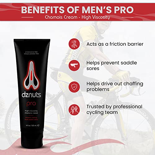 dznuts - Men¡¯s Pro Chamois Cream, Women¡¯s Bliss Chamois Cream, and Bald Super Smooth Shaving Cream - For Saddle Sores, Razor Burns, Ingrown Hairs, and Cuts