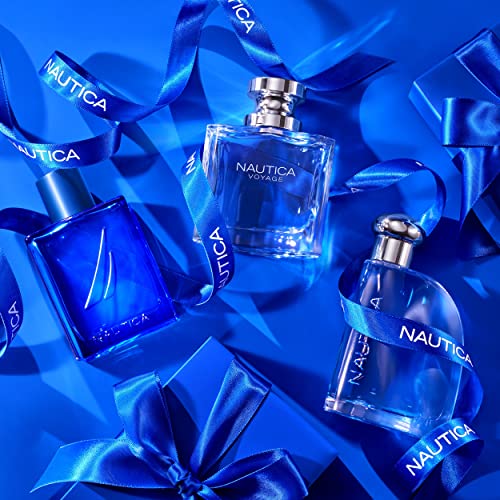Nautica Voyage Men’s Eau De Toilette & Body Spray Set - Long Lasting Fragrance