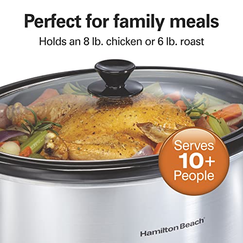 8 Qt Programmable Slow Cooker with Timer & Removable Stoneware