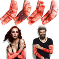 Eurzom Zombie Costume Sleeves for Women Halloween Party Wear - 4 Pairs
