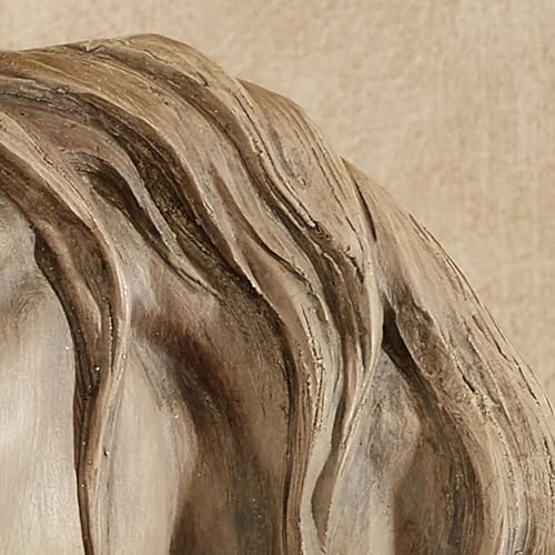 Loving Horses Table Sculpture - Tan, Horse Lover Home Decor, 11.5"