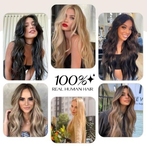 Boymia I Tip Hair Extensions 16 Inch Nature Black - 50 Strands, Human Hair