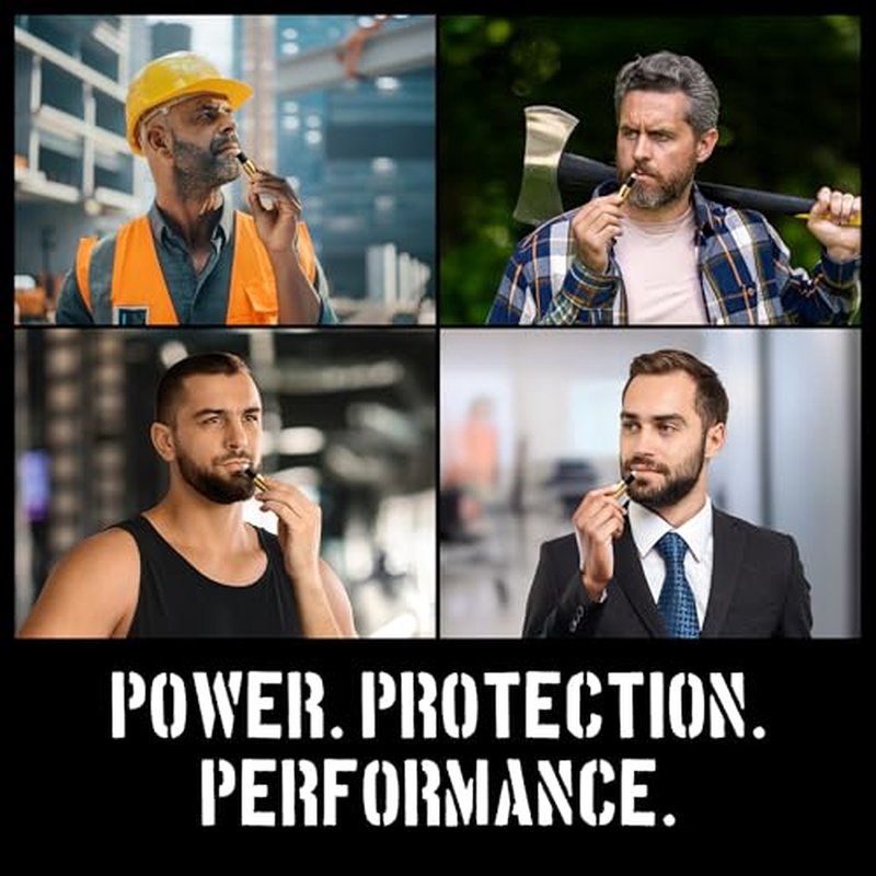 Bullet Lip Balm for Men (Vanilla & Peppermint) ? Cool Gifts for Gun Owners, Unique Gifts for Men, Tactical Gifts for Dad, All-Natural Moisturizing Lip Care