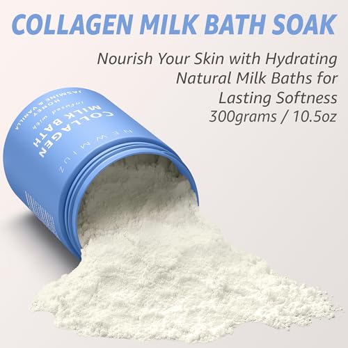 Creamy Coconut Collagen Milk Bath Soak for Soft, Hydrated Skin – Vanilla Jasmine Relaxation Gift