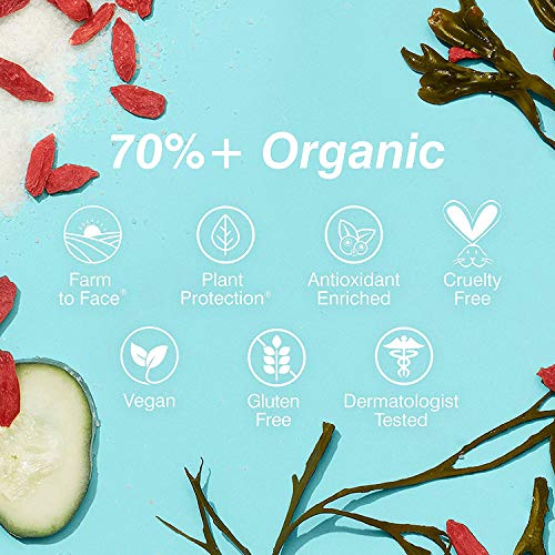 COOLA Organic Moon Silk Moisturizer and Brush Mothers¡¯ Day Bundle, Skin Barrier Protection and Care with Vitamin C