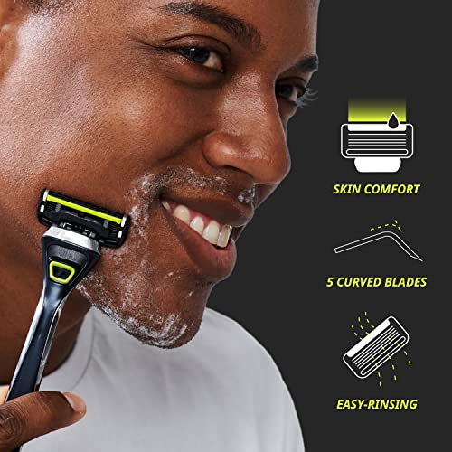 Dorco Pace 5 Pro Razor Cartridge Set - 16 No Handle Replacement Blades - Men’s Shaving System