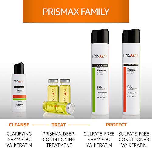 Prismax Deep-Conditioning Hair Treatment - 0.5 oz Pack of 5 - Rejuvenates Dry Damaged Hair, Reduces Frizz & Porosity, Formaldehyde-Free