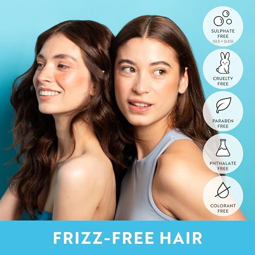 Anti-Frizz Shampoo & Conditioner Set with Murumuru Butter & Vegan Keratin – 12 Fl Oz Each, 2-Pack