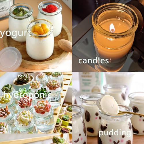 60 Pack Mini Glass Jars with Lids - 3.4 oz Food Storage & Gift Containers (Variation: Glass-60pack-3.4oz)