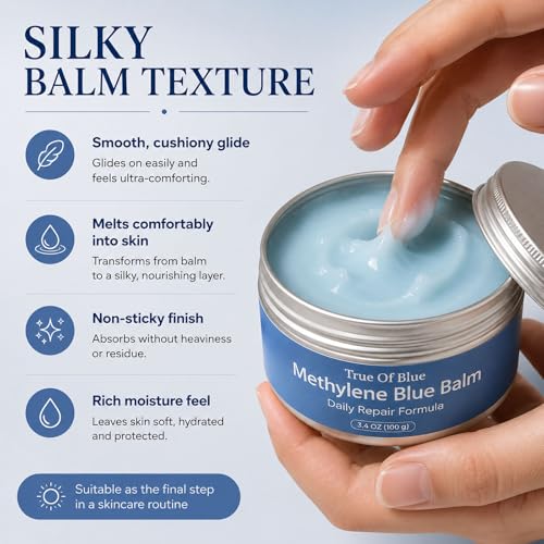 Kunnozz Methylene Blue Skin Barrier Balm 3.4oz Moisturizer for Sensitive Skin