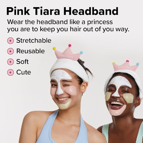 I DEW CARE Scoop Party Ice Cream-Inspired Wash-Off Face Mask Set with Headband