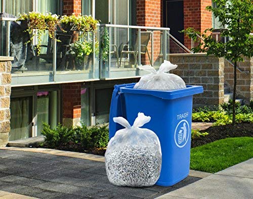 50 Pack 95-96 Gallon Heavy Duty Clear Trash Bags - Extra Large Waste Liners