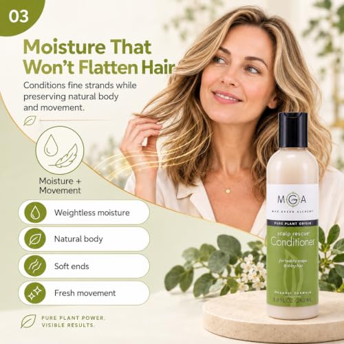 Max Green Alchemy Organic Tea Tree Hair Conditioner 8.8 Fl Oz - Unisex, Sulfate & Paraben Free