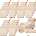 Woanger Natural Sisal Soap Bag 5.7 x 3.7 Inches Mesh Exfoliating Soap Saver Bag with Drawstring Foaming and Drying Holder for Shower Kitchen Bathroom Travel Hotel(150 Pcs)