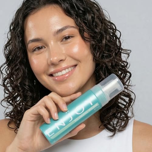 Enjoy Volumizing Hair Mousse with Medium-Firm Hold for Root Lift & Curl Definition - Lightweight Styling Foam, 6.8 Oz