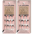 L.A. COLORS Fashion Nails Deluxe, Wild At Heart CNT659W (Pack of 2)