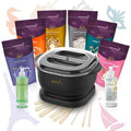 Italwax Brazilian Waxing Kit ? Automatic Wax Warmer with Hard Wax Beads, No Temperature Control Needed, Easy-to-Clean Silicone Pot, Painless Hair Removal for Sensitive Skin, Face, Bikini & Body
