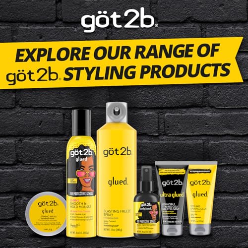 Got2b Glued Styling Spiking Hair Gel, 1.25 oz (Pack of 24)
