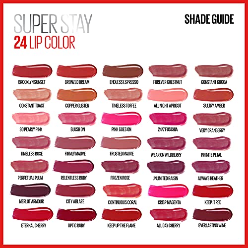 Maybelline Super Stay 24 Long Lasting Liquid Lipstick & Lip Balm - Brooklyn Sunset 925 - 0.08 Fl Oz
