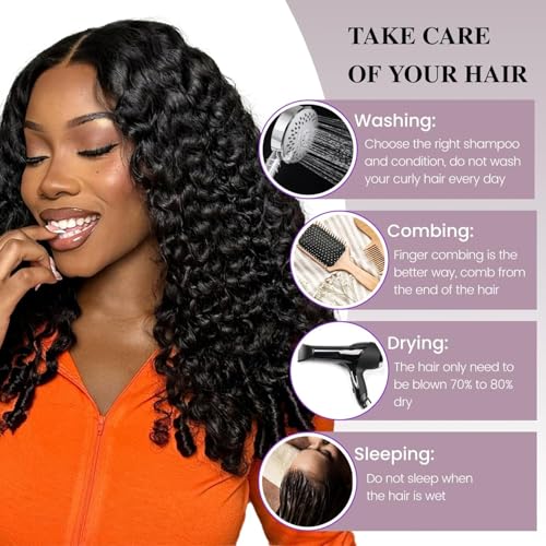 Human Hair Extensions Burmese Curly Bundles 14 Inch Natural Color Spiral End Variation