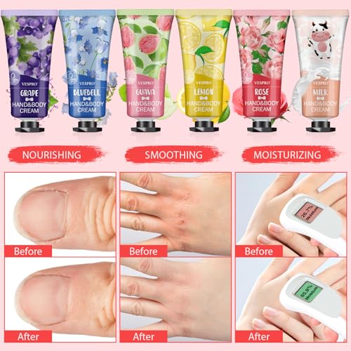VESPRO 140 Pack Hand Cream Gifts Set, Easter Basket Stuffers, Hand Lotion Travel Size for Dry Cracked Hands, Mini Hand Cream for Teacher Appreciation Gifts, Gifts for Mom and Birthday Gifts
