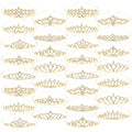 TOBATOBA Gold Princess Tiara Set for Women & Girls, Sparkling Rhinestone Crowns, Wedding & Party Headbands