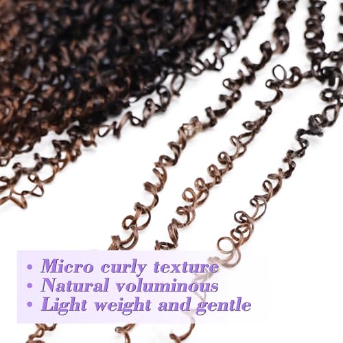 Pre-Looped Boho Faux Locs Crochet Hair T30 14 Inch - Pack of 8 for Black Women