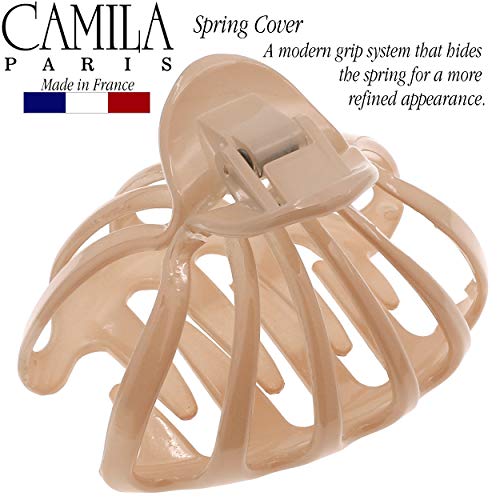 Camila Paris CP3051 Nude 2-Pack Octopus Hair Clips for Thick Hair - Large Claw Clips