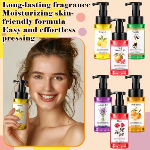 6 Pack Foaming Hand Soap with Pump - Fresh Scent, 8.75 Fl Oz Each - Holiday Set