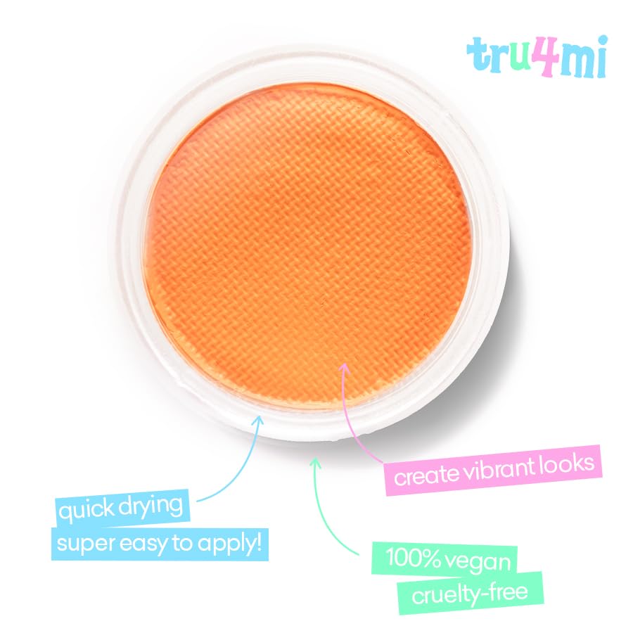-Water Activated Eyeliner -Wet Liner Makeup - Smudge Proof Face Body Paint - Skin Safe & Child Friendly - “TruLuv” Red -10g/container