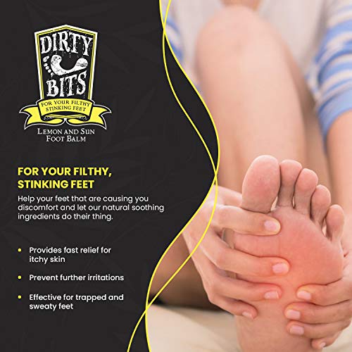 Lemon and Tea Tree Oil Natural Foot Balm | Extra Strength Plant Rich Balm for Fast Acting Relief | Topical Ultra Care for Itchy Feet, Toenails, Heels and Cracked Feet | Care for Athletes