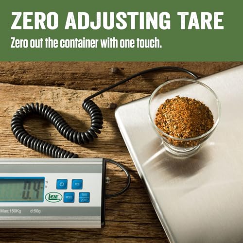 Digital Kitchen Scale 330 lb Stainless Steel Weighing Scale - OS / Weigh Scale