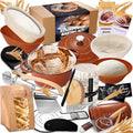 Sourdough Starter Kit with Enamel Pot - Complete Bread Baking Supplies, Proofing Baskets & Starter Jar - Variation of THIS listing