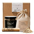 Relaxing Bath Gift Set for Women with Epsom Salts, Lavender Oatmeal & Essential Oil Roller