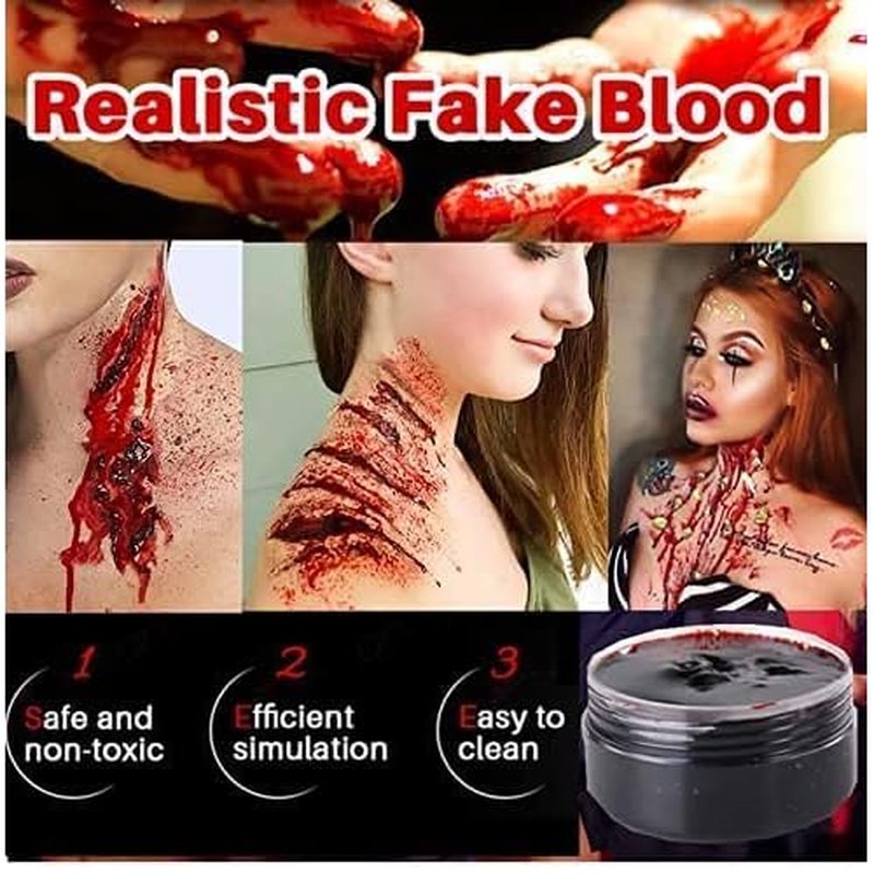 Go Ho Fake Blood Makeup for Special Effects,Set 1,BY078