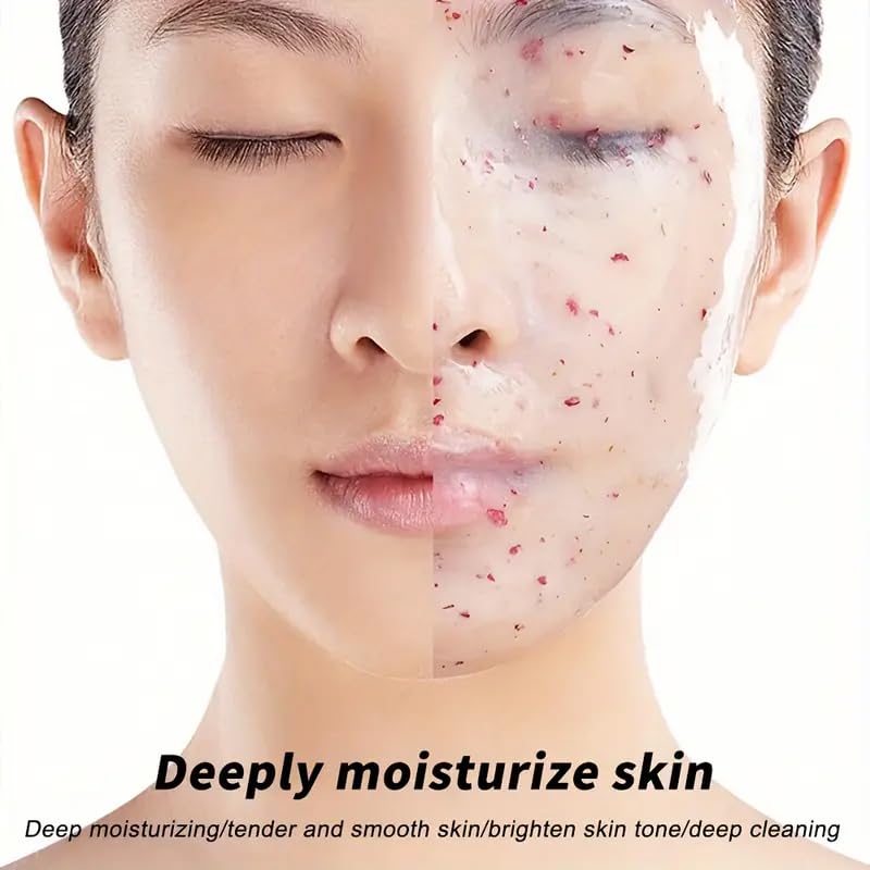 Hydrating Jelly Face Mask with Rose & Hyaluronic Acid for Deep Skin Nourishment