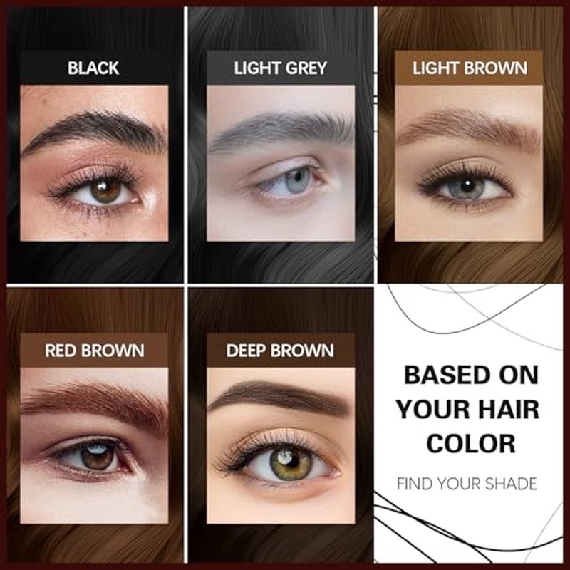 Microblading Eyebrow Pencil,Eyebrow Retractable Definer Pencil,Angled Precision Tip,0.1MM Ultra Slim Eyebrow Makeup,Long-Lasting Waterproof,Smudgeproof (05 DEEP BROWN, 2 Pack)