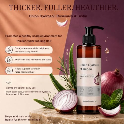 Miracle TQ Onion Hair Growth Shampoo with Biotin & Rosemary - Thinning & Loss Control, 10.14oz