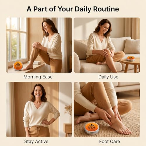 Minnah Nerve 3X Balm for Neuropathy & Joint Comfort - Organic Arnica & Camphor, Non-Greasy, 2.7 fl oz (Variation 1)