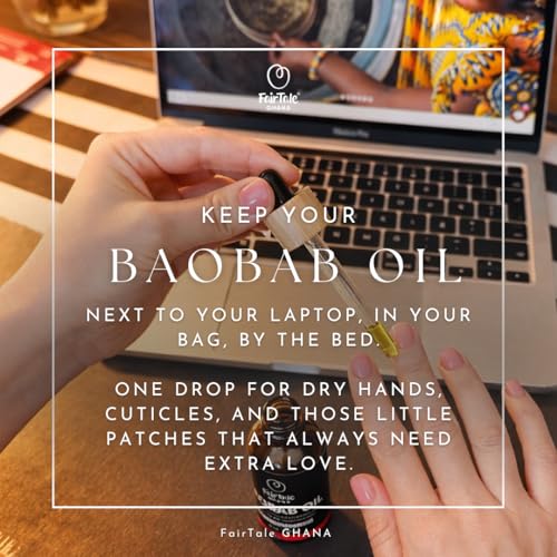 Baobab Oil - 7.1 Fl Oz Natural Nourishing Skin and Hair Oil - Handmade in Ghana