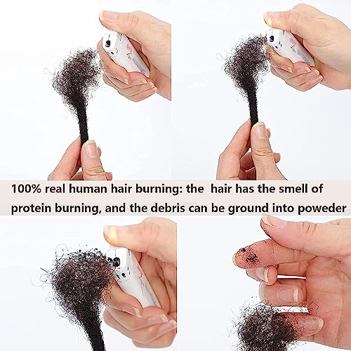 Human Hair Dreadlock Extensions 4 Inch 20 Strands Natural Black 0.6cm - Handmade Loc Extensions