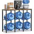 5 Gallon Water Jug Holder Stand with 3-Tier Shelves and Large Top Shelf