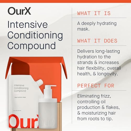 OurX Hydration Hair Mask - Deep Moisture & Repair for Curly & Coily Hair - Variation of THIS listing